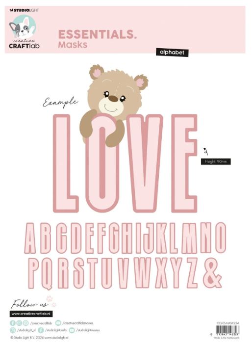 Studio Light • Signature Collection Masks Stencil Alphabet (CCL-ES-MASK524) *