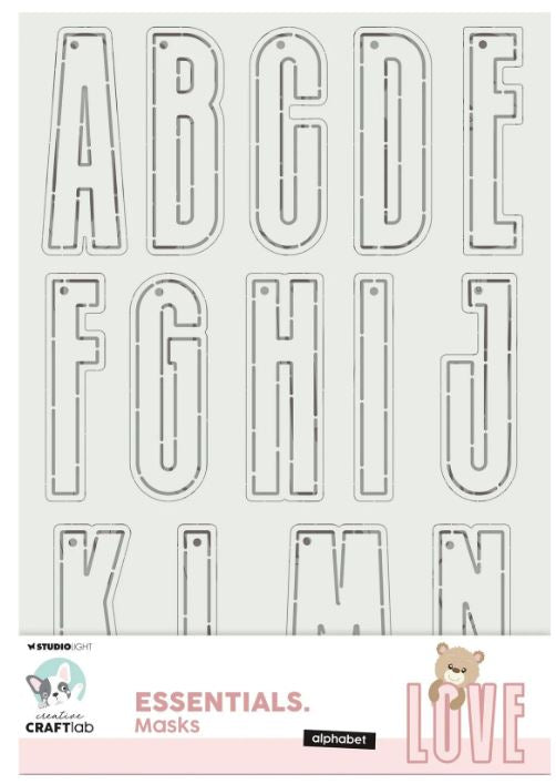 Studio Light • Signature Collection Masks Stencil Alphabet (CCL-ES-MASK524) *