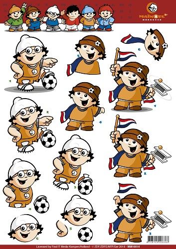 3D Knipvel - Mainzel Männchen - Voetbal Nederland 2