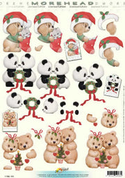 3D Knipvel - Morehead - Kerstdieren 02