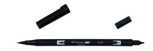 Tombow ABT dubbele brushpen black ABT-N15 *
