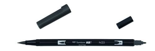 Tombow ABT dubbele brushpen lamp black ABT-N25 *