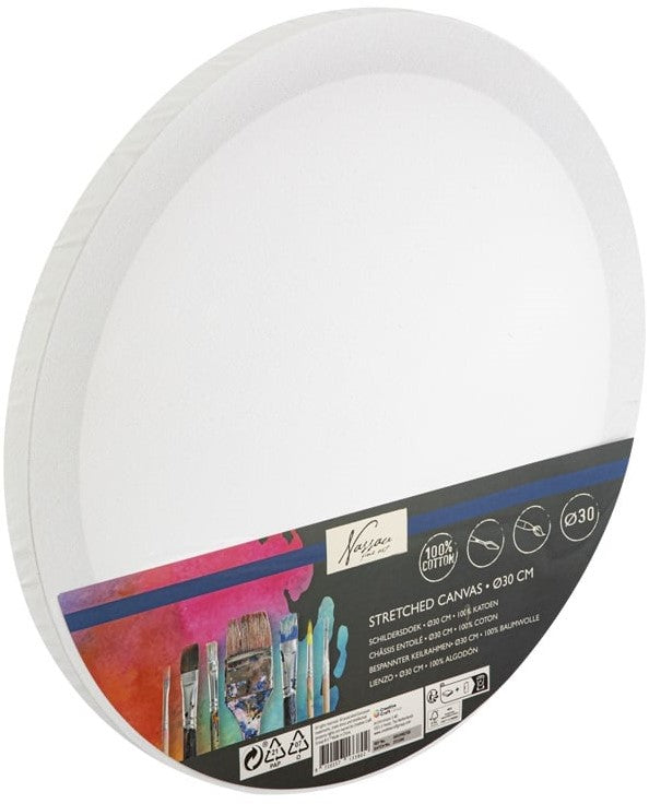 Nassau Gespannen Canvas Rond 30 cm (AR1040/GE)