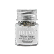 Nuvo Gemstones (ass. sizes) - silver rectangles 1403N (AFGEPRIJSD)