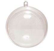 Plastic bal transparant 8 cm - 5stuks (21201)