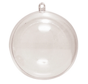 Plastic bal transparant 9 cm - 5stuks (21283)