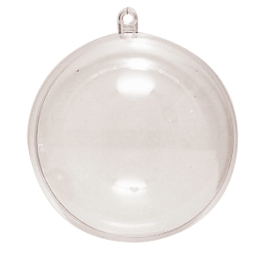Plastic bal transparant 9 cm - 5stuks (21283)