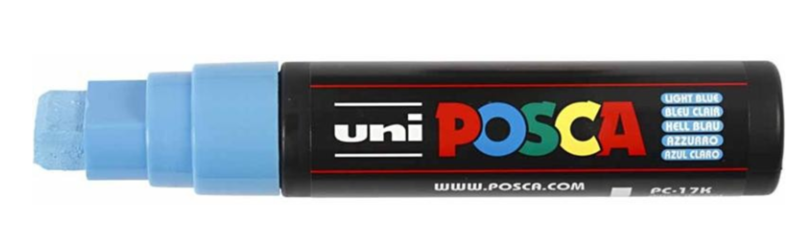 Uni Posca Verfmarker - lijndikte: 15 mm - PC-17K -  Lichtblauw (08) *