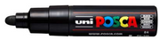 Uni Posca Verfmarker - lijndikte: 4,5-5,5 mm - PC-7M - Zwart - 24