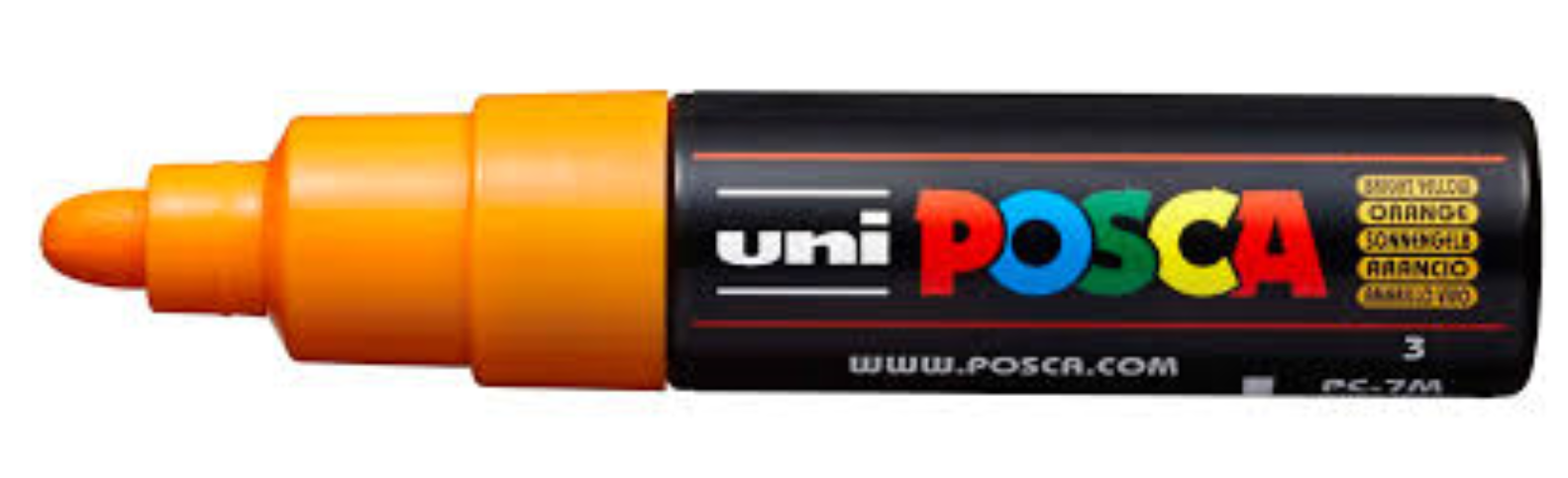 Uni Posca Verfmarker - lijndikte: 4,5-5,5 mm - PC-7M - Oranje (04) *