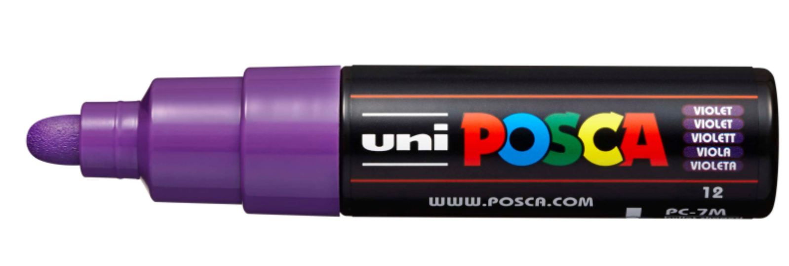 Uni Posca Verfmarker  - lijndikte: 4,5-5,5 mm - PC-7M - Violet (12) *