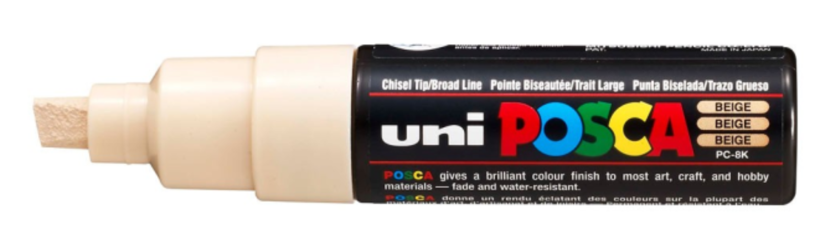 Uni Posca Verfmarker - lijndikte: 8mm - Beige (45) *