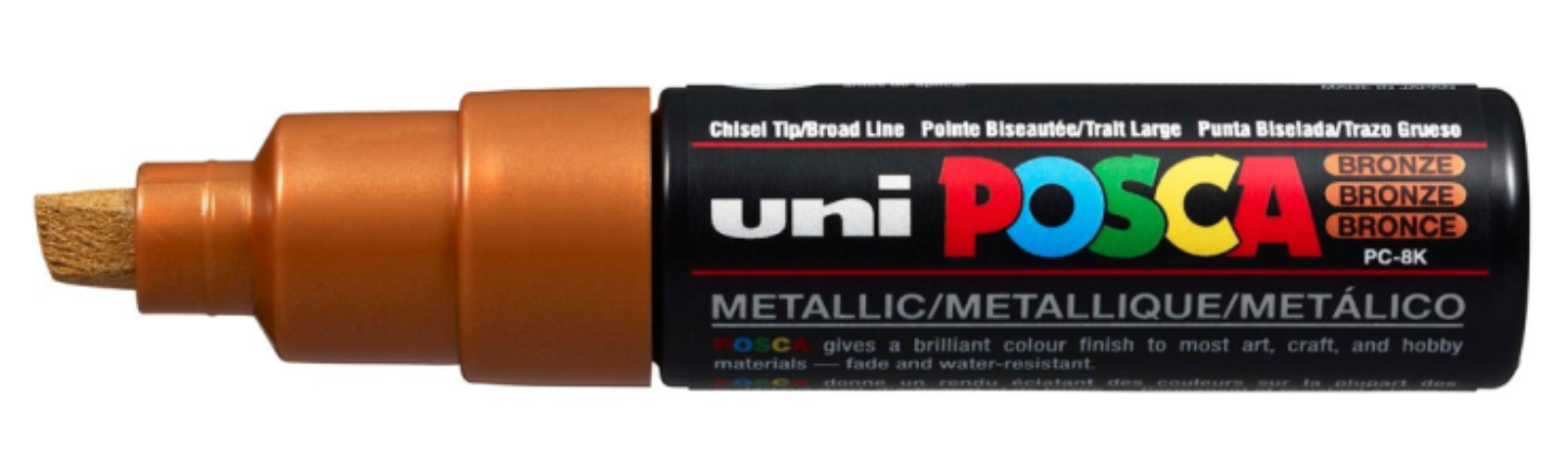 Uni Posca Verfmarker - lijndikte: 8mm - Brons (42) *