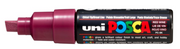 Uni Posca Verfmarker - lijndikte: 8mm - Wijnrood (M15) *