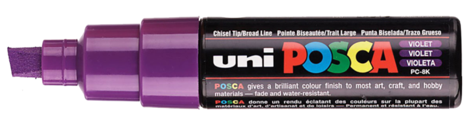 Uni Posca Verfmarker - lijndikte: 8mm - Violet (12) *