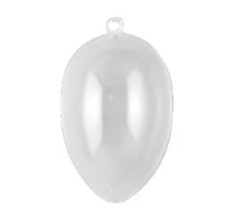 Plastic ei transparant 9 cm - 5stuks (1613-055)