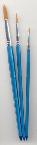 Penselen set nylon 3x rond 3 ST (12185-8504)