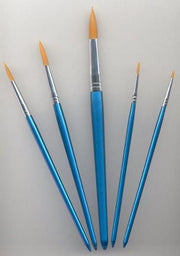 Penselen set nylon 5x rond 5 ST (12185-8505)