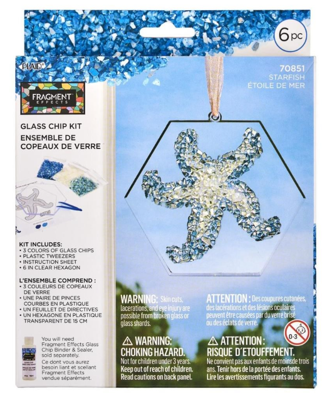 Plaid Fragment Effects Glass Chips Kit Zeester (PF712672) *