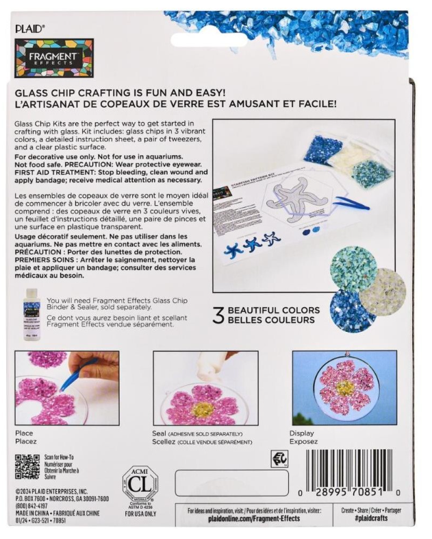 Plaid Fragment Effects Glass Chips Kit Zeester (PF712672) *