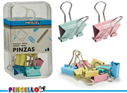 Pincello Foldback Clips Pastel 8 stuks (45647)