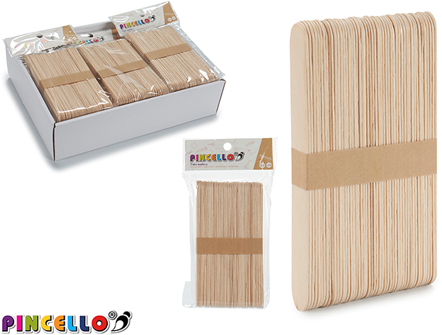 Pincello IJsstokjes 15x1,6 cm 50 stuks (PC29108