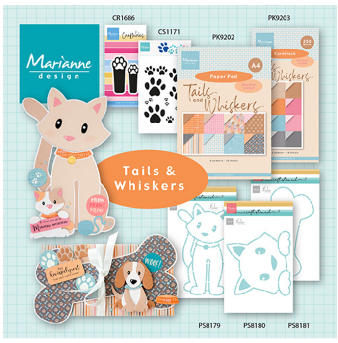 Cardstock 15x30cm Tails & Whiskers (PK9203) *