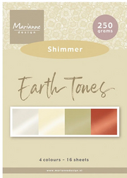 Marianne Design • Paper Pad A5 Shimmer Earth Tones (PK9206) *
