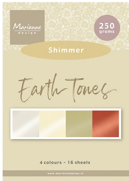 Marianne Design • Paper Pad A5 Shimmer Earth Tones (PK9206) *