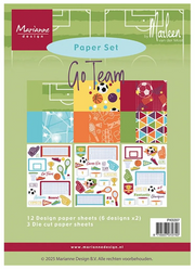 Marianne Design • Paper Set Go Team by Marleen (PK9207) *
