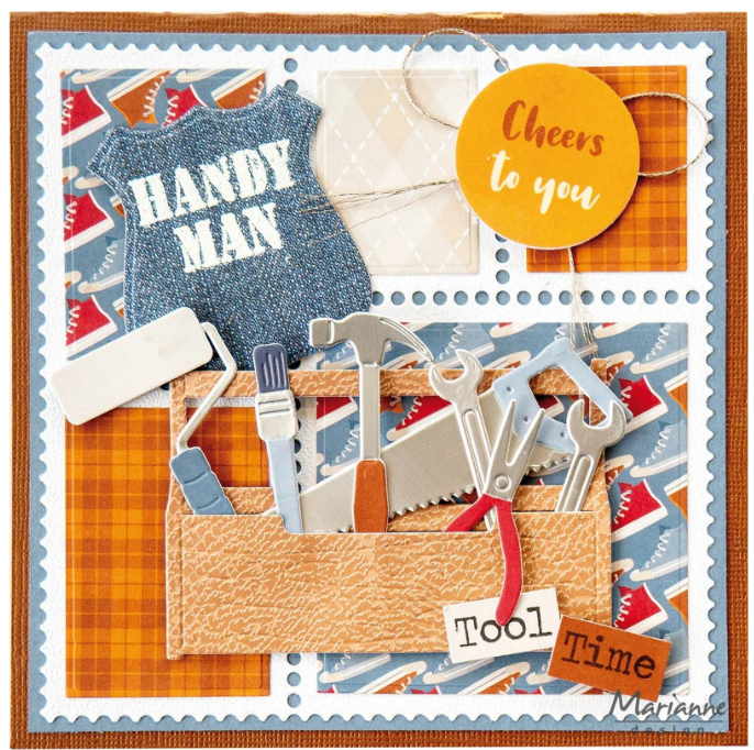 Marianne Design • Paperpad A4 Hi Handsome! (PK9208) *