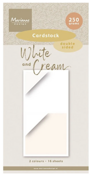 Marianne Design • Paperpad A4 White & Cream (PK9211) *