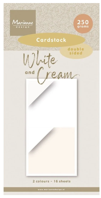 Marianne Design • Paperpad A4 White & Cream (PK9211) *
