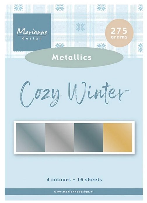 Marianne Design • Cardstock Cozy Winter Metallics (PK9214) *