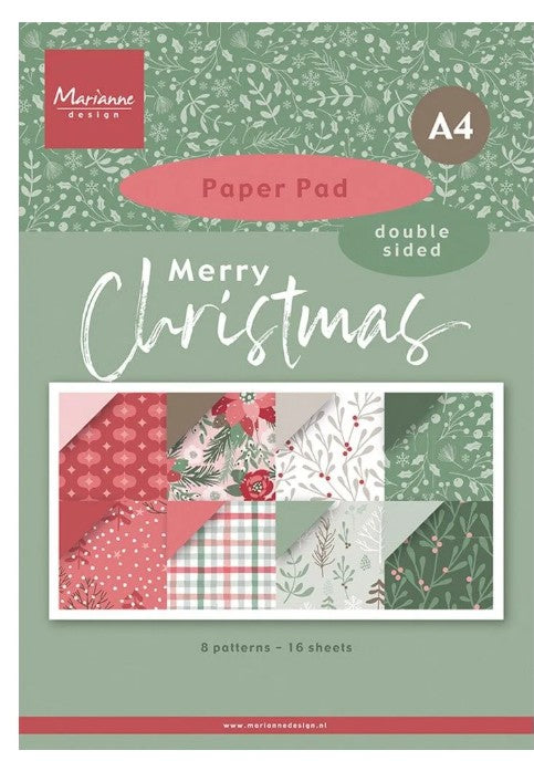 Marianne Design • Paperpad Merry Christmas A4 (PK9217) *