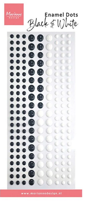 Marianne Design • Enamel Dots Black & White (PL4537) *