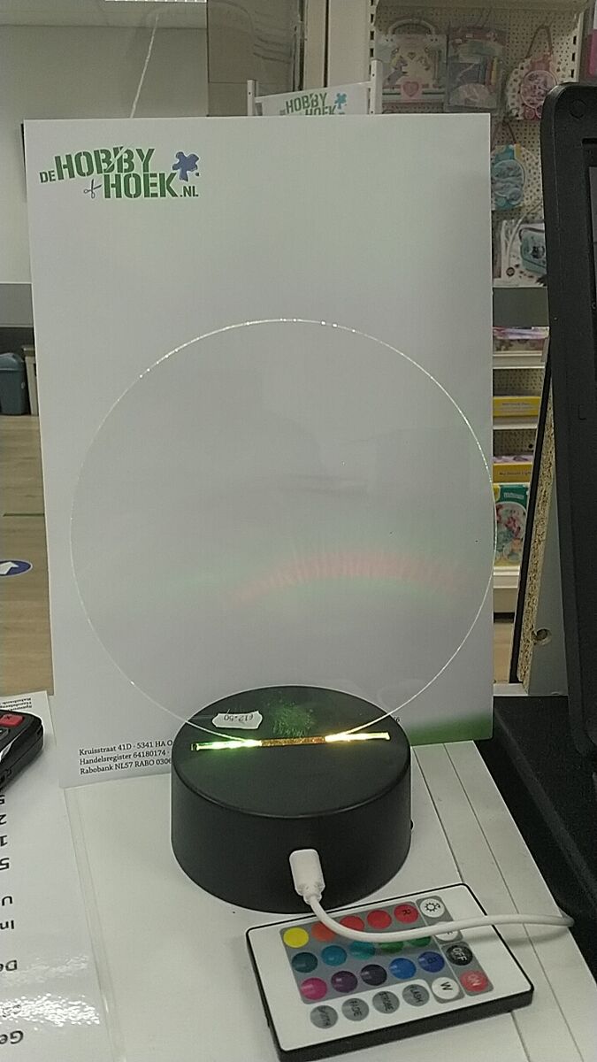 Plexiglas plaatje - Cirkel  - Doorsnede 17cm