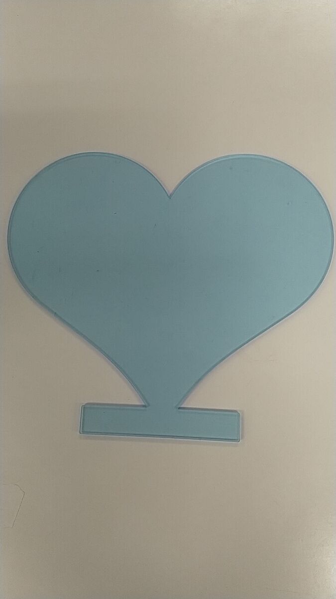 Plexiglas plaatje - Hart  - 17x17cm