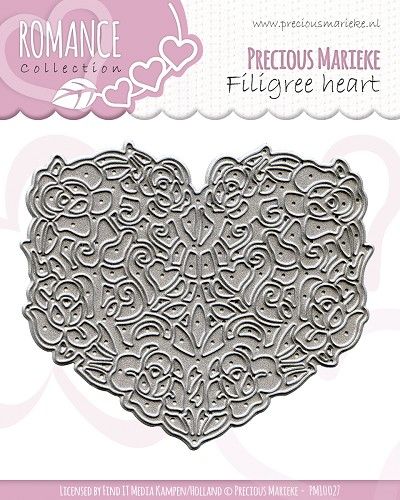 Die - Precious Marieke - Romance - Filigree heart (AFGEPRIJSD)