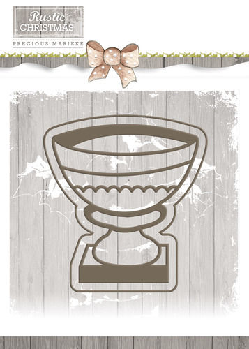 Die - Precious Marieke - Rustic Christmas - Stone Vase (AFGEPRIJSD)
