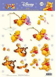 3D Knipvel - Studio Light - Winnie the Pooh 14: Vissen/relax