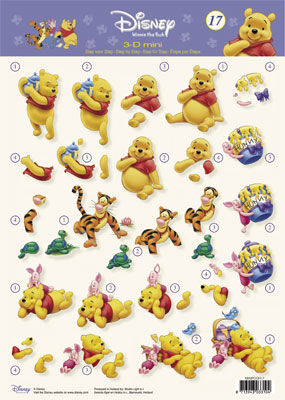 3D Knipvel - Studio Light - Winnie the Pooh 17: Mini 3-D
