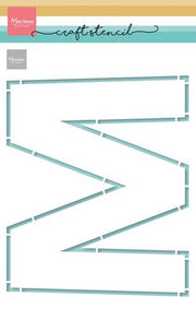 Marianne D Mask Stencil - M-Letter PS8143 210x149mm*