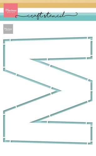 Marianne D Mask Stencil - M-Letter PS8143 210x149mm*