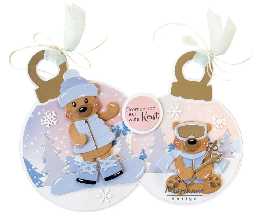 Craft Stencil by Marleen Christmas Ornaments (PS8173) *