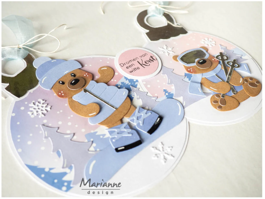 Craft Stencil by Marleen Christmas Ornaments (PS8173) *