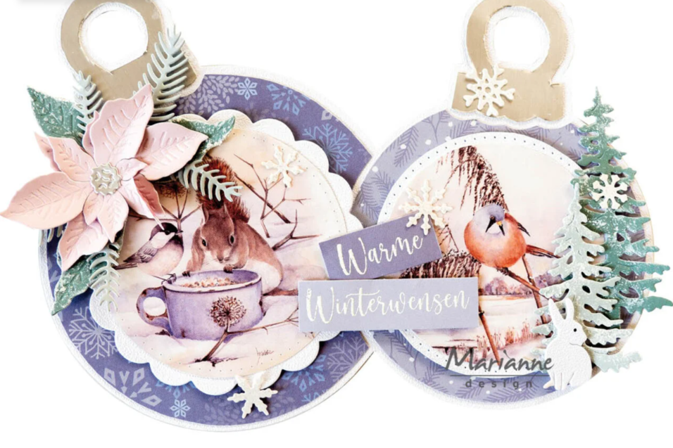 Craft Stencil by Marleen Christmas Ornaments (PS8173) *