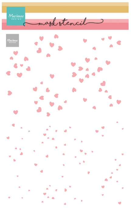 Mask Stencil 2 Layer Hearts (PS8175) *
