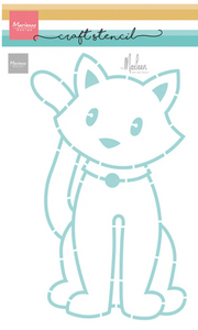 Craft Stencil by Marleen Sitting Cat (PS8179) *