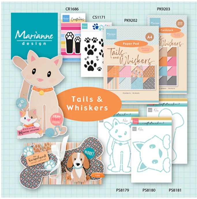 Craft Stencil by Marleen Dog Bone (PS8181) *